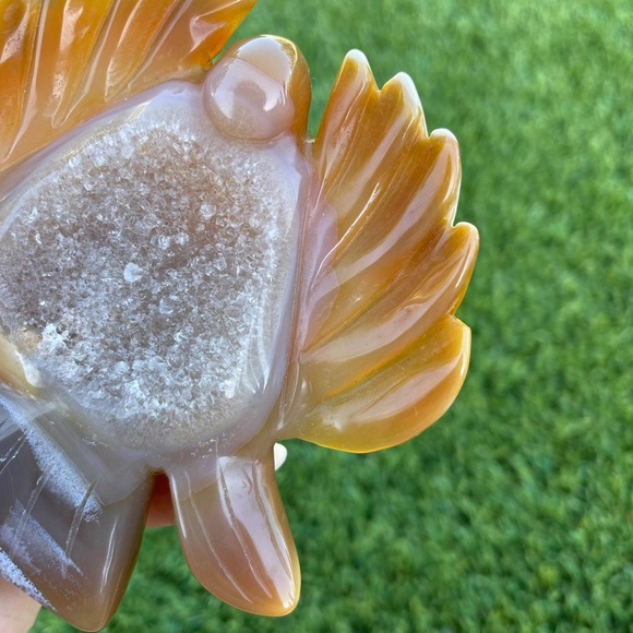 Druzy Angel Carving - Picture 4 of 11